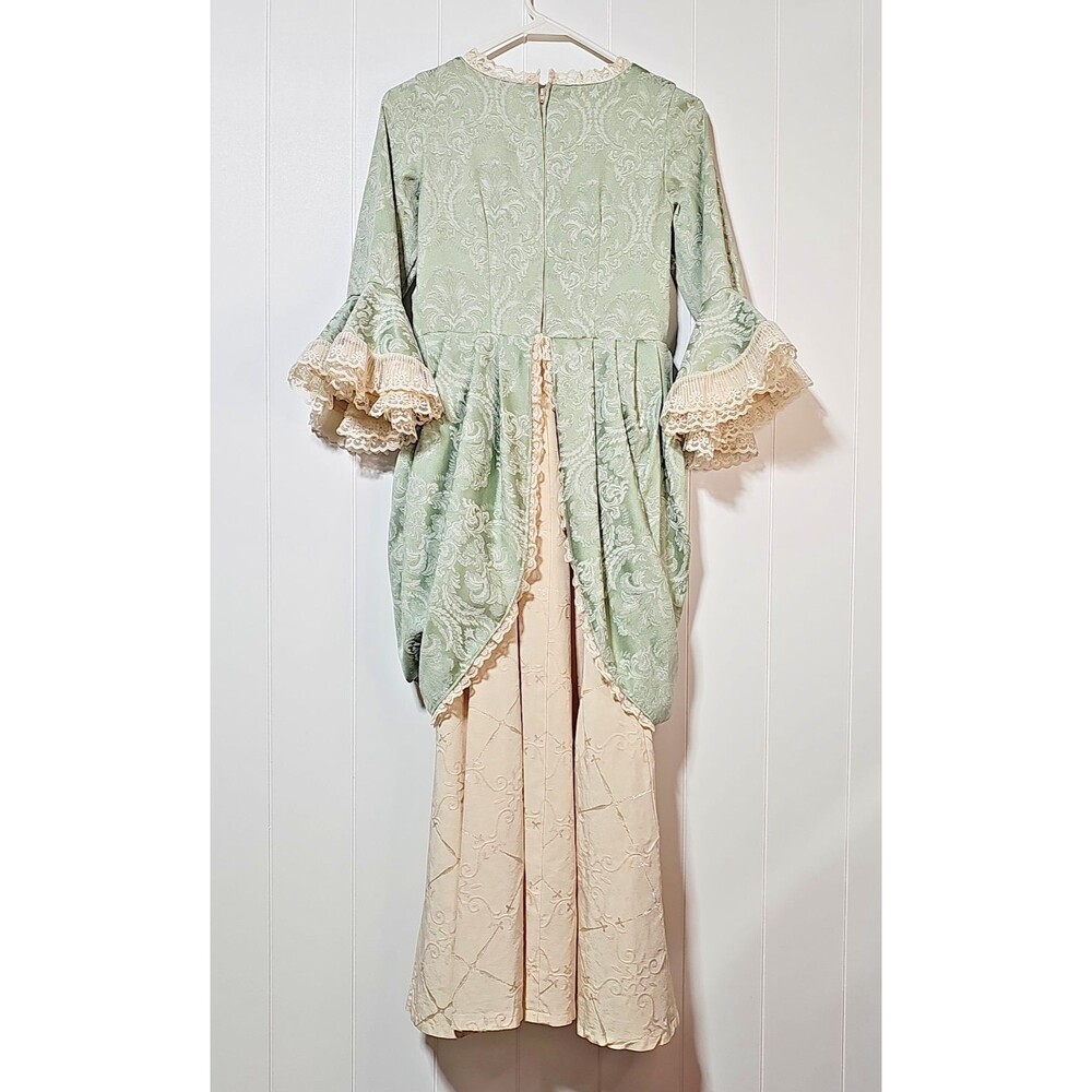 Girls Brocade Regency Aristocrat Dress Gown Handmade Costume Royalcore Ren Faire - Picture 11 of 16